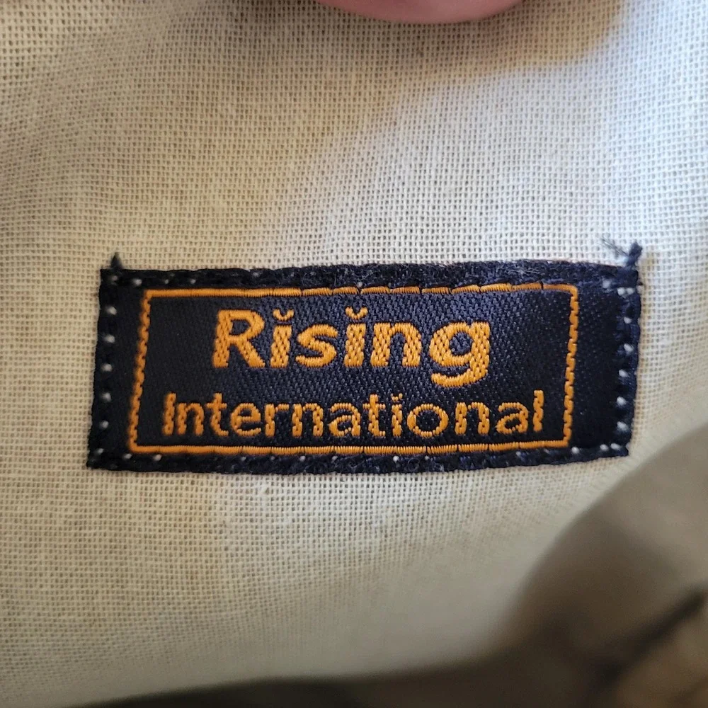 Rising International Woven Hemp Crossbosy Slingbag Earthy Granola Hippie Nature